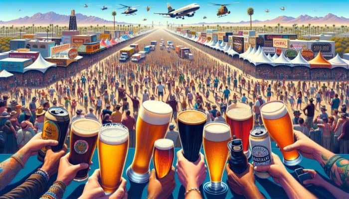 Top Vegas Festivals for Craft Beer Lovers: Lively scene of thousands at the Great Vegas Festival of Beer sampling over 400 unique American craft beers.