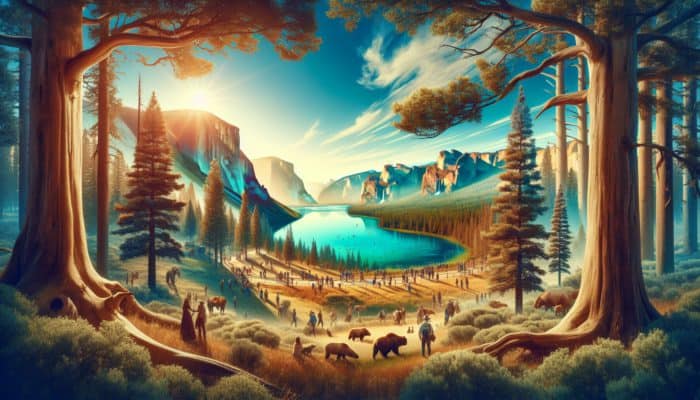 Top Daytime Entertainment for Budget Travelers: Majestic trees, sweeping vistas, and wildlife at Yellowstone and Grand Canyon on a free admission day.